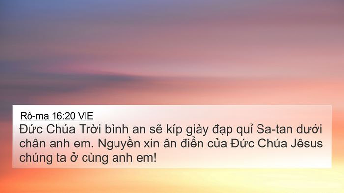 Rô-ma 16:20 VIE Bible Verse Image