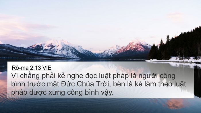 Rô-ma 2:13 VIE Bible Verse Image