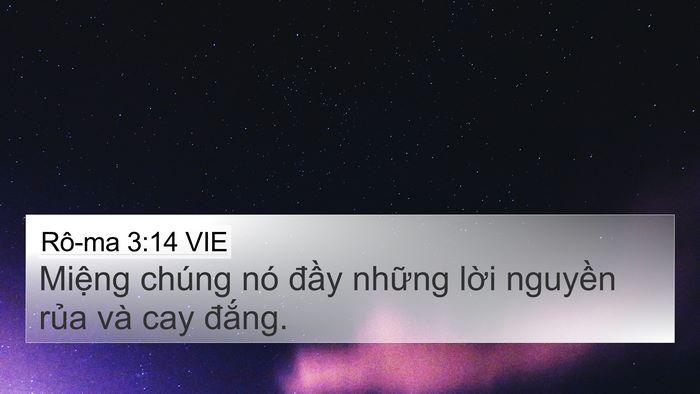 Rô-ma 3:14 VIE Bible Verse Image