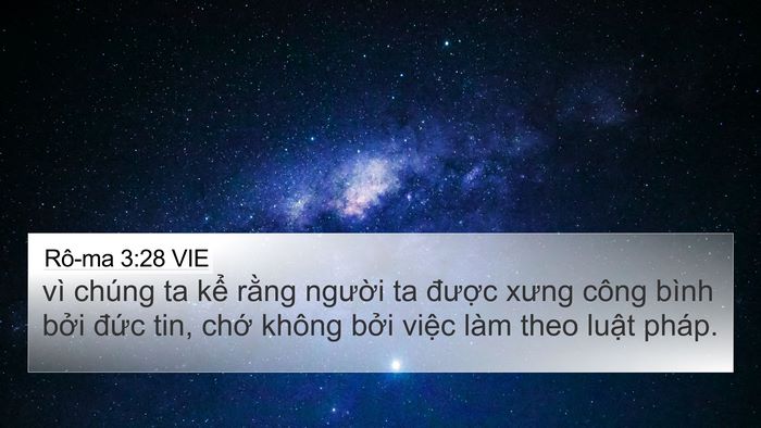 Rô-ma 3:28 VIE Bible Verse Image