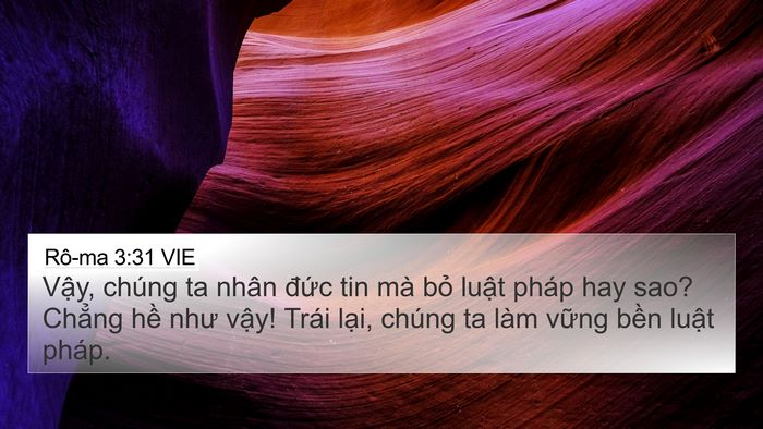 Rô-ma 3:31 VIE Bible Verse Image