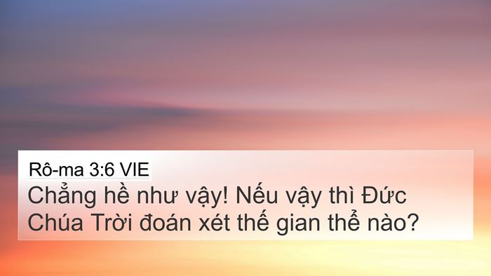 Rô-ma 3:6 VIE Bible Verse Image