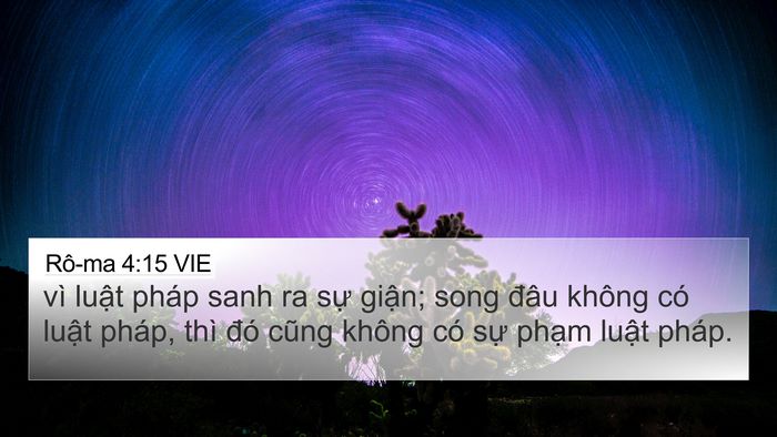 Rô-ma 4:15 VIE Bible Verse Image