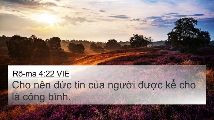 Rô-ma 4:22 VIE Bible Verse Image