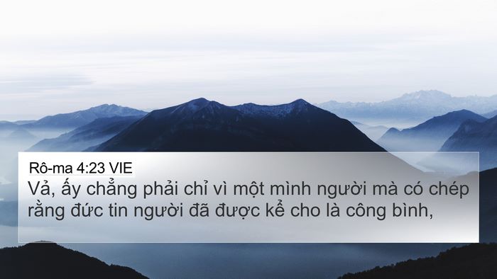 Rô-ma 4:23 VIE Bible Verse Image