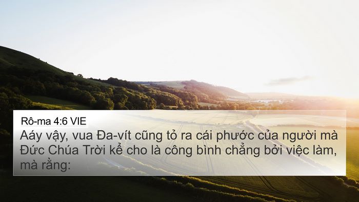 Rô-ma 4:6 VIE Bible Verse Image