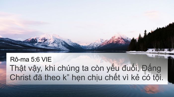 Rô-ma 5:6 VIE Bible Verse Image