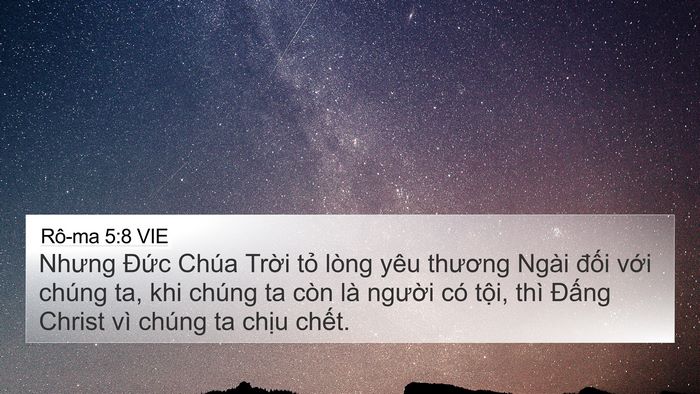 Rô-ma 5:8 VIE Bible Verse Image