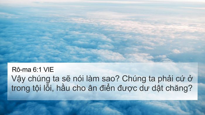 Rô-ma 6:1 VIE Bible Verse Image