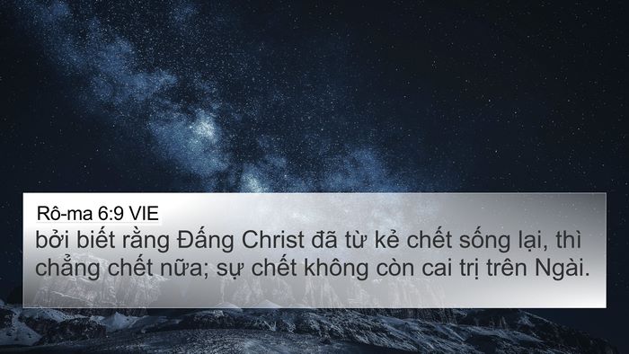 Rô-ma 6:9 VIE Bible Verse Image