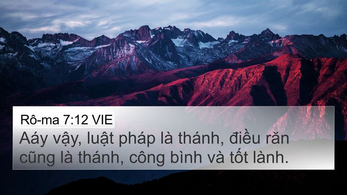 Rô-ma 7:12 VIE Bible Verse Image