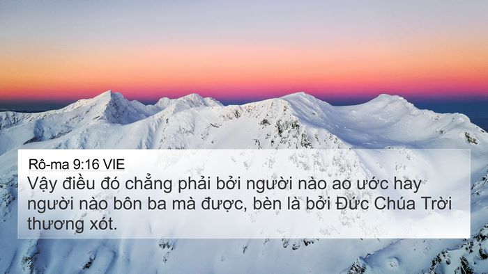 Rô-ma 9:16 VIE Bible Verse Image