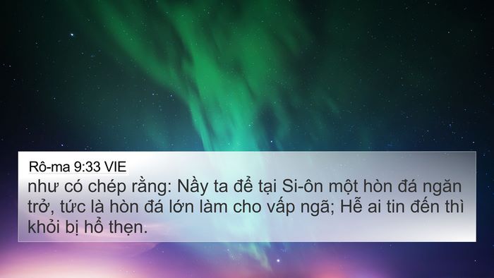 Rô-ma 9:33 VIE Bible Verse Image