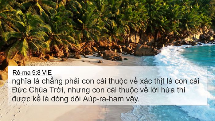 Rô-ma 9:8 VIE Bible Verse Image