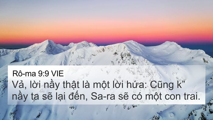 Rô-ma 9:9 VIE Bible Verse Image
