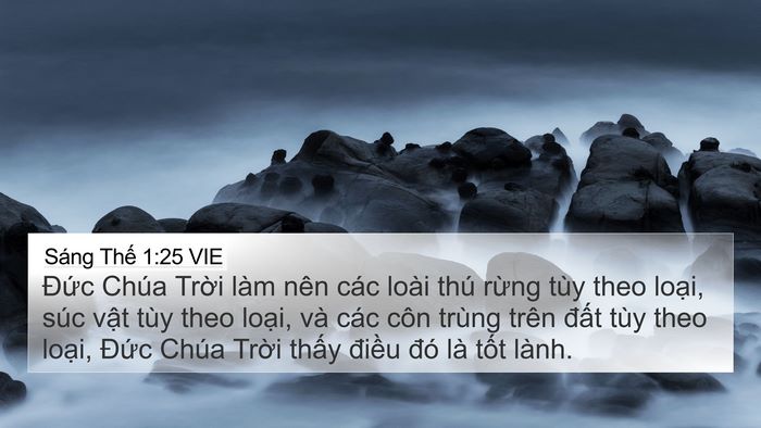 Sáng Thế 1:25 VIE Bible Verse Image