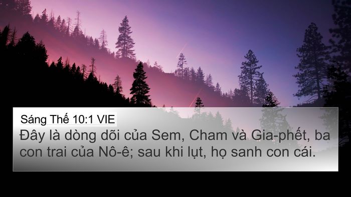 Sáng Thế 10:1 VIE Bible Verse Image