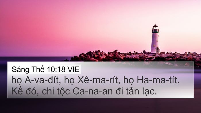 Sáng Thế 10:18 VIE Bible Verse Image