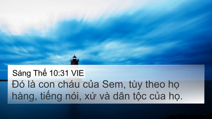 Sáng Thế 10:31 VIE Bible Verse Image