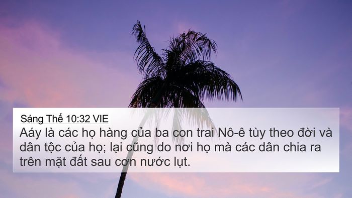 Sáng Thế 10:32 VIE Bible Verse Image