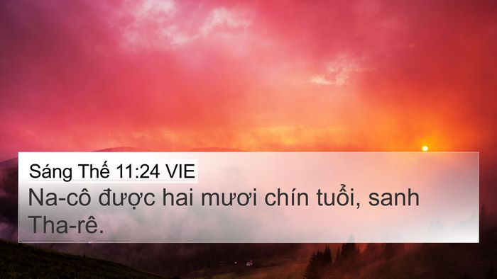 Sáng Thế 11:24 VIE Bible Verse Image