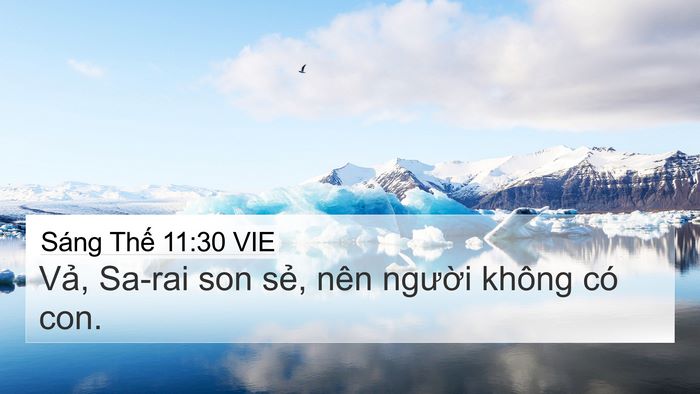 Sáng Thế 11:30 VIE Bible Verse Image