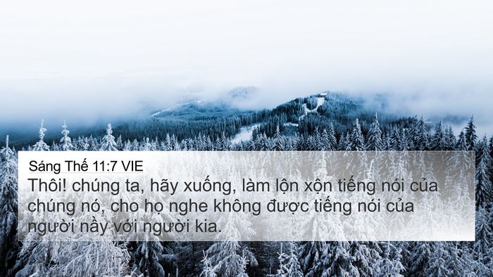 Sáng Thế 11:7 VIE Bible Verse Image