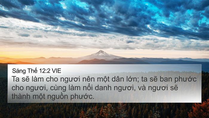 Sáng Thế 12:2 VIE Bible Verse Image