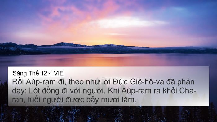 Sáng Thế 12:4 VIE Bible Verse Image