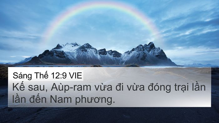 Sáng Thế 12:9 VIE Bible Verse Image