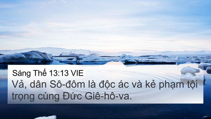 Sáng Thế 13:13 VIE Bible Verse Image