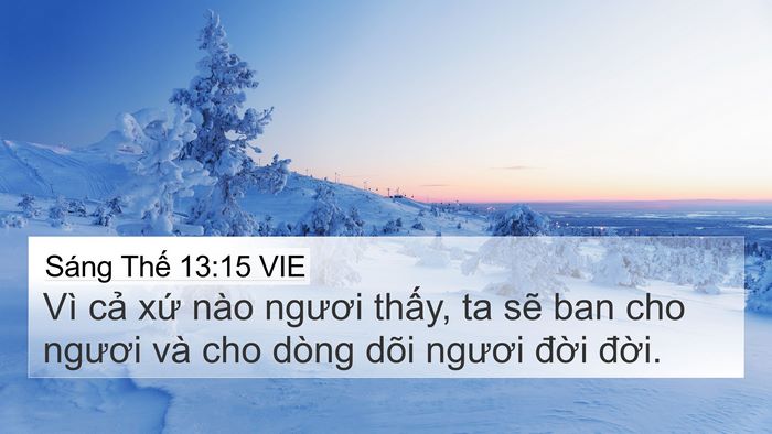 Sáng Thế 13:15 VIE Bible Verse Image