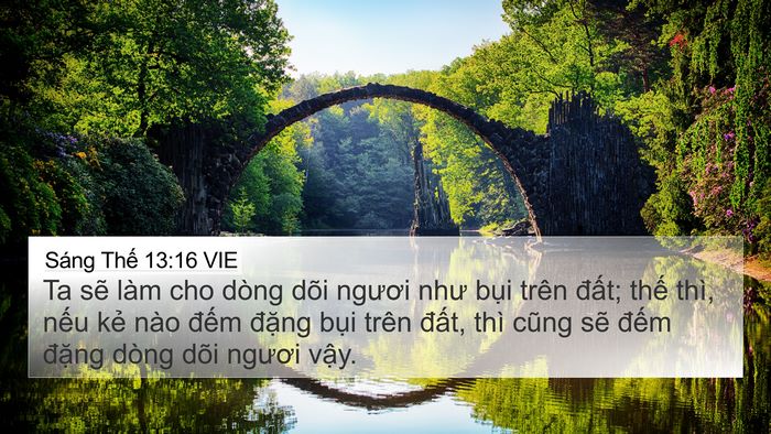 Sáng Thế 13:16 VIE Bible Verse Image