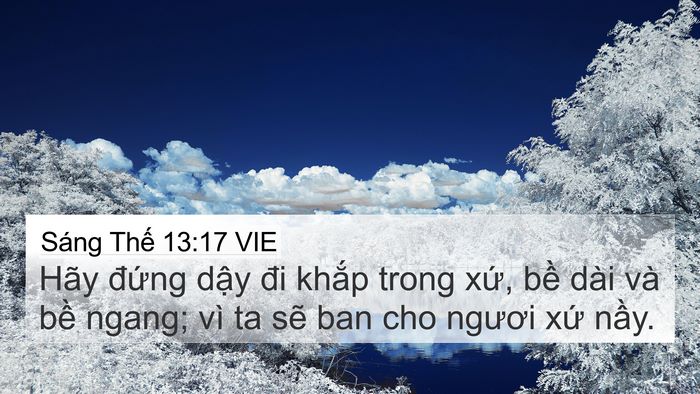 Sáng Thế 13:17 VIE Bible Verse Image