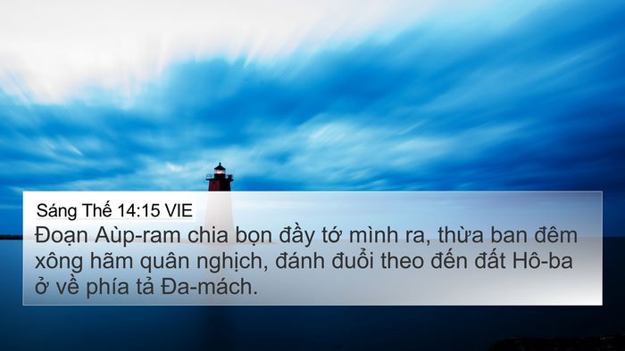 Sáng Thế 14:15 VIE Bible Verse Image