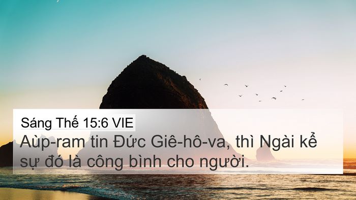 Sáng Thế 15:6 VIE Bible Verse Image