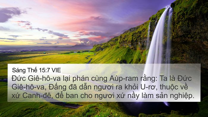 Sáng Thế 15:7 VIE Bible Verse Image