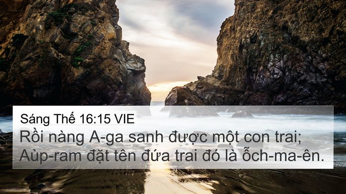 Sáng Thế 16:15 VIE Bible Verse Image