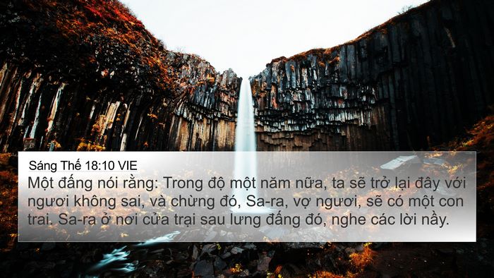 Sáng Thế 18:10 VIE Bible Verse Image