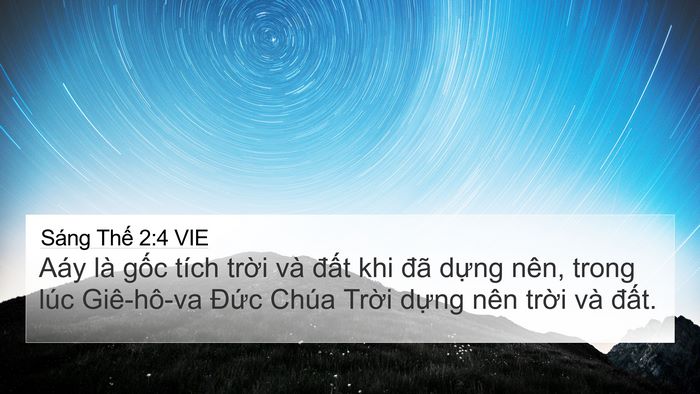 Sáng Thế 2:4 VIE Bible Verse Image