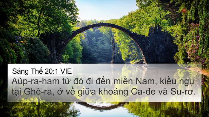 Sáng Thế 20:1 VIE Bible Verse Image