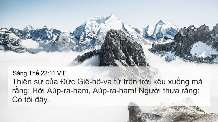 Sáng Thế 22:11 VIE Bible Verse Image