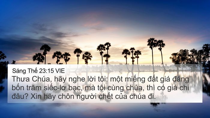 Sáng Thế 23:15 VIE Bible Verse Image