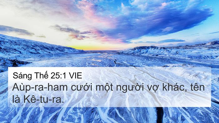 Sáng Thế 25:1 VIE Bible Verse Image