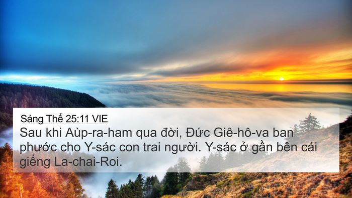 Sáng Thế 25:11 VIE Bible Verse Image