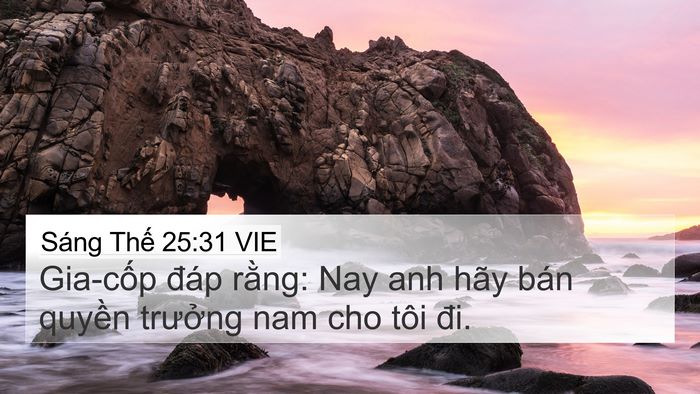 Sáng Thế 25:31 VIE Bible Verse Image