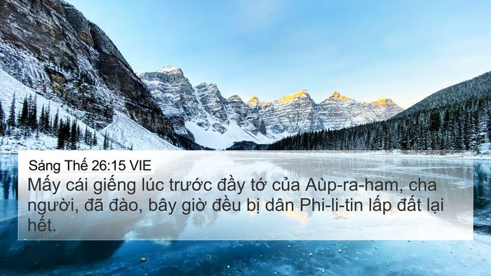 Sáng Thế 26:15 VIE Bible Verse Image