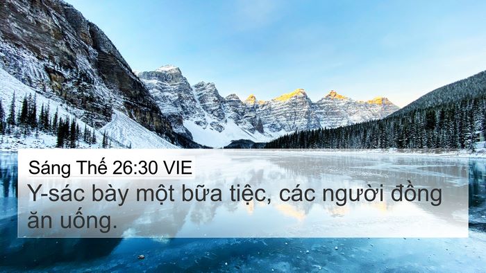 Sáng Thế 26:30 VIE Bible Verse Image
