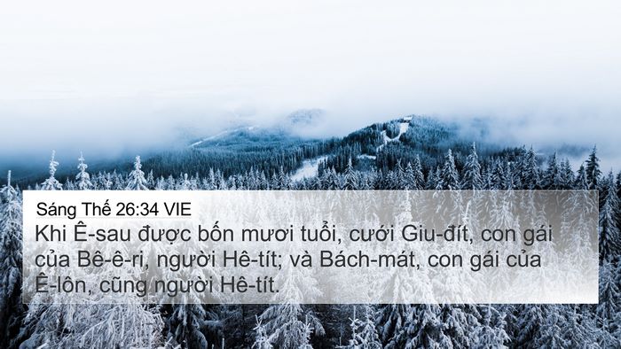 Sáng Thế 26:34 VIE Bible Verse Image