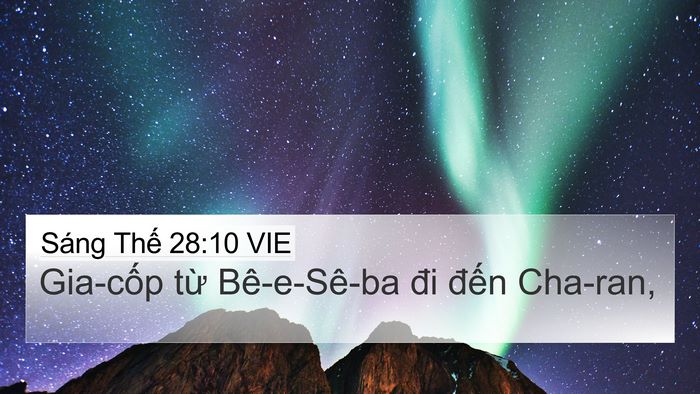 Sáng Thế 28:10 VIE Bible Verse Image